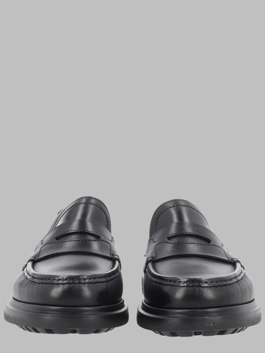 Ferragamo Men Mocassino Con Fibbia "Gancini"