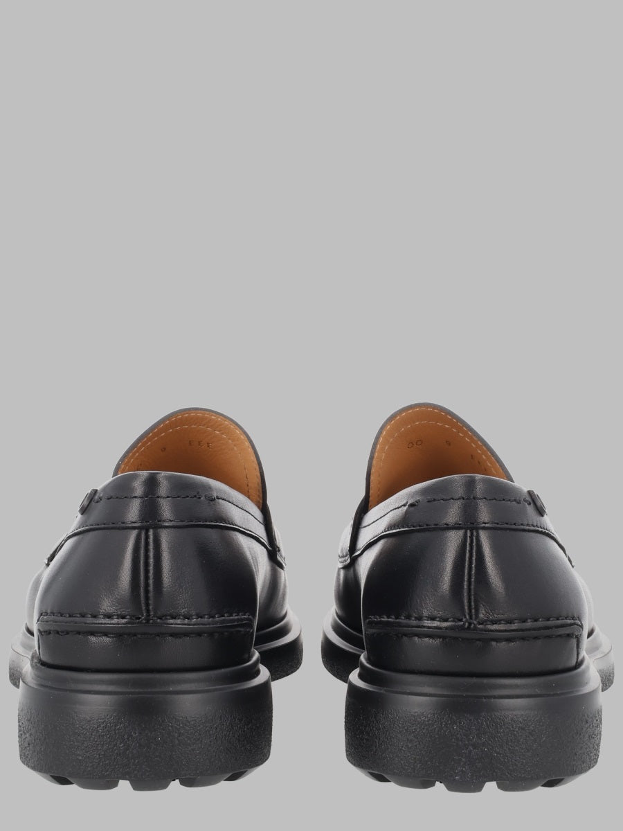 Ferragamo Men Mocassino Con Fibbia "Gancini"