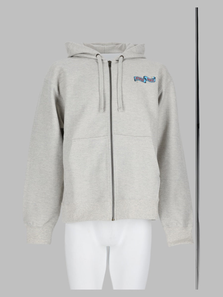 Kenzo Men Felpa "Jumping Tiger" Con Zip