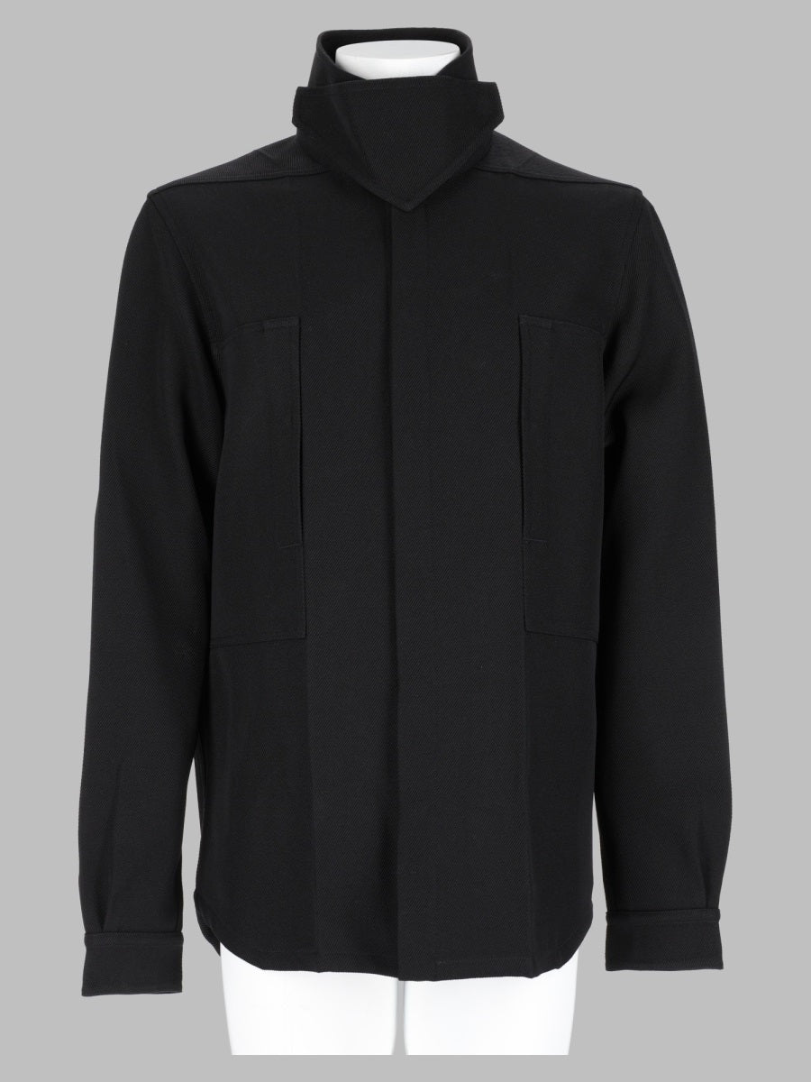 RICK OWENS Rick Owens Men Overshirt "Tower Runway" In Lana