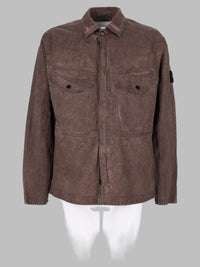 Stone Island Men Overshirt In Velluto A Coste