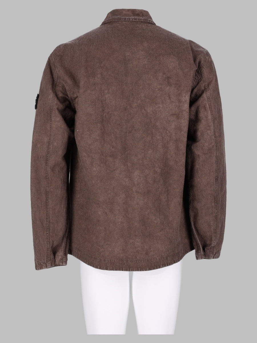 Stone Island Men Overshirt In Velluto A Coste