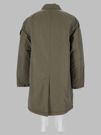 Stone Island Men Cappotto Lungo In Micro Twill