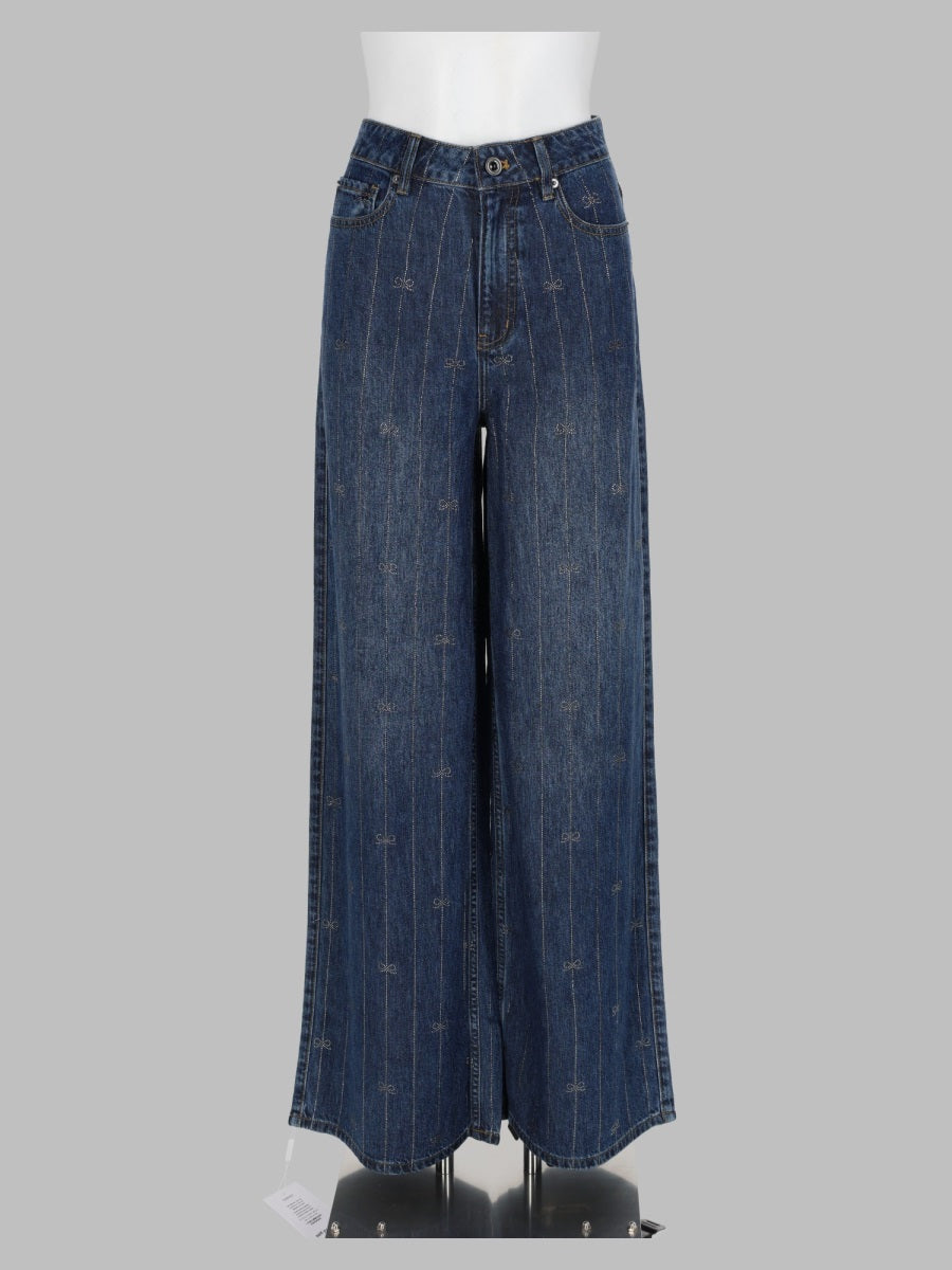 Self-Portrait Women Jeans In Denim Con Strass