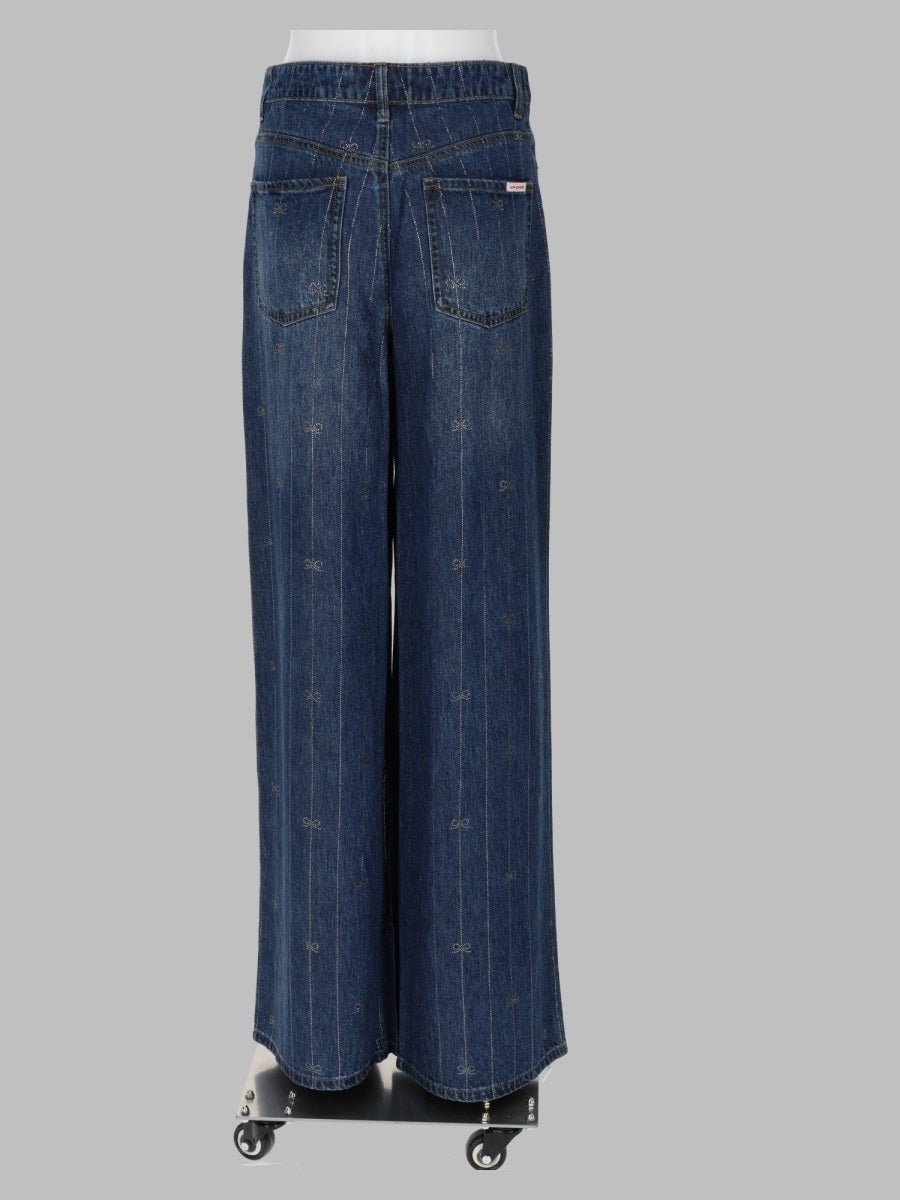 Self-Portrait Women Jeans In Denim Con Strass