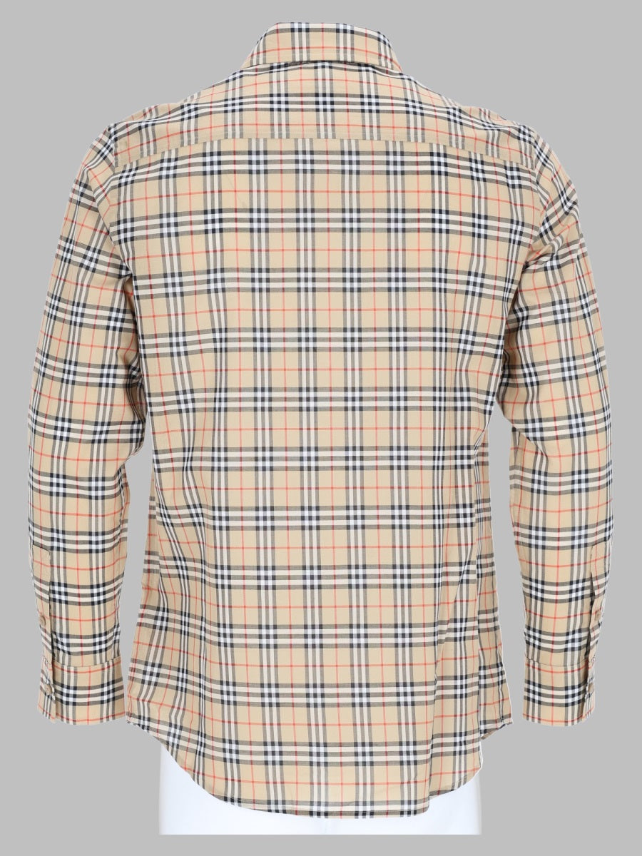Burberry Women Camicia In Cotone Check Con Vestibilità Classica