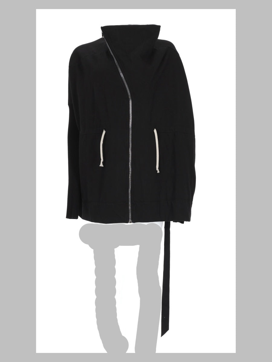 Rick Owens Drkshdw Women Giacca "Mountain" Con Zip Asimmetrica