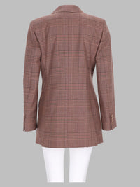 Max Mara Women Blazer Doppiopetto In Lana Principe Di Galles