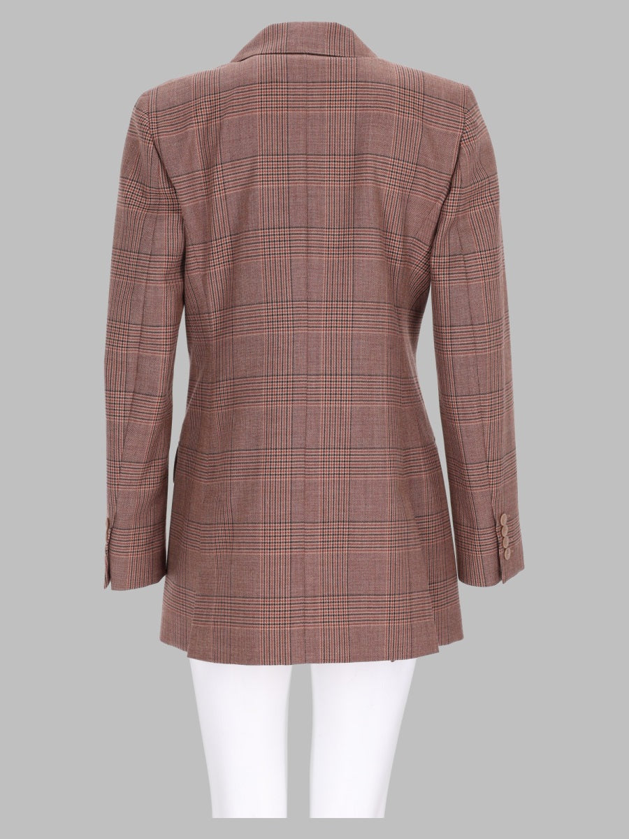 Max Mara Women Blazer Doppiopetto In Lana Principe Di Galles