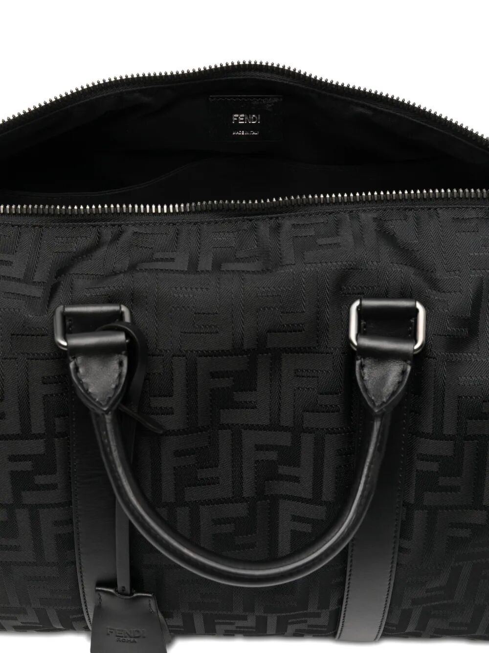 Fendi Men Ff Nylon Medium Travel Bag