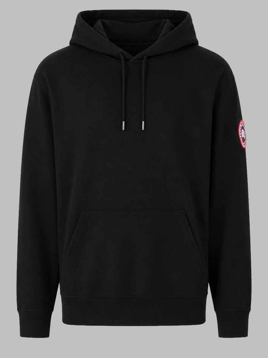Canada Goose Men Felpa Con Patch Logo E Cappuccio