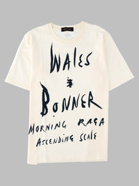 Wales Bonner Unisex T-Shirt "Raga" In Cotone