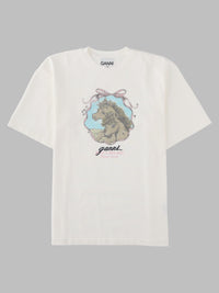 Ganni Women T-Shirt "Qixi" Con Stampa