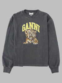 Ganni Women Felpa "Tiger" Con Logo