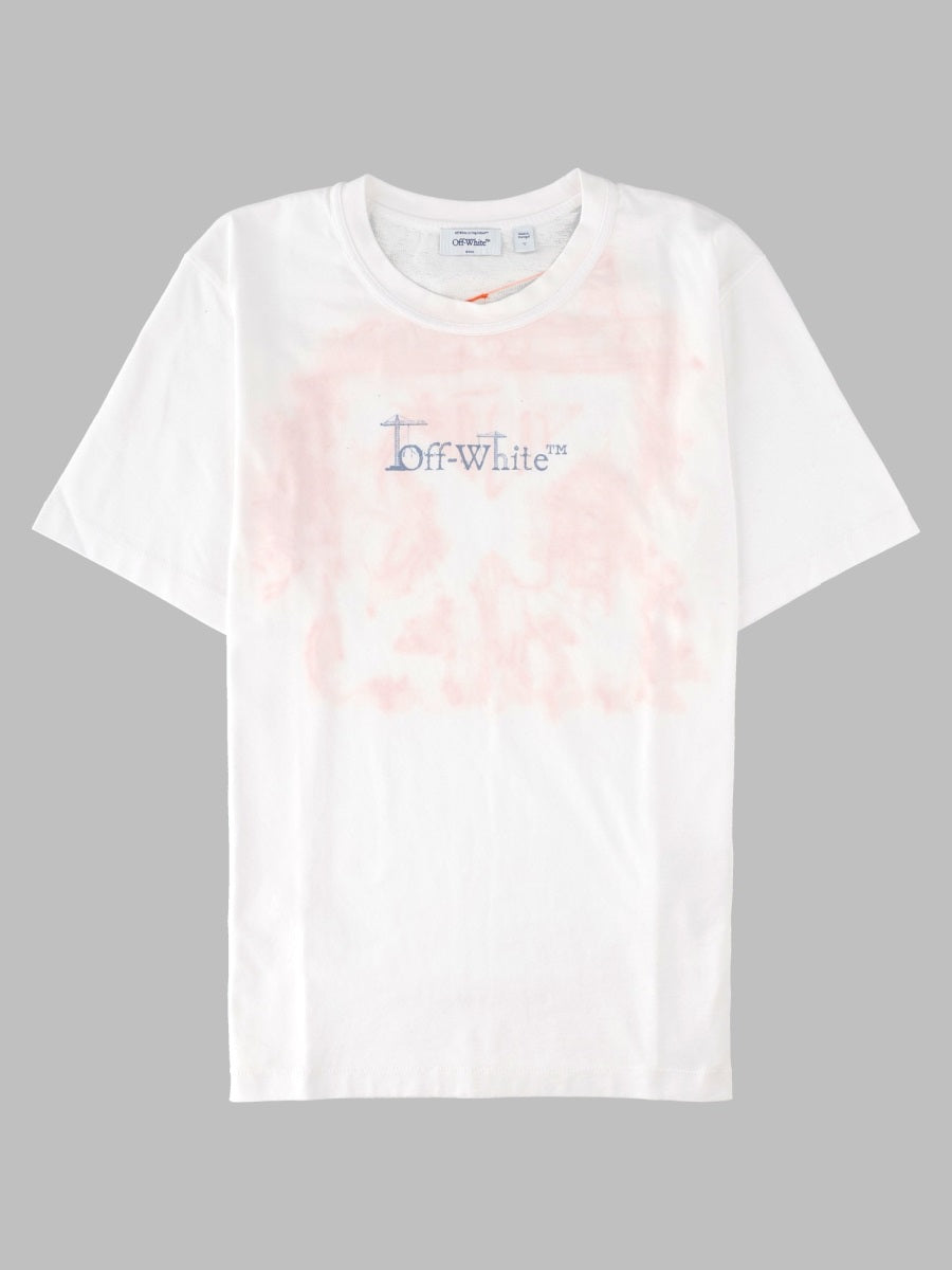 Off-White Men T-Shirt Con Logo E Stampa