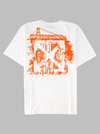Off-White Men T-Shirt Con Logo E Stampa