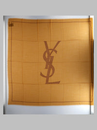 Saint Laurent Women Sciarpa Cassandre In Twill Di Lana