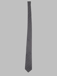 Saint Laurent Men Cravatta A Righe In Jacquard Di Seta