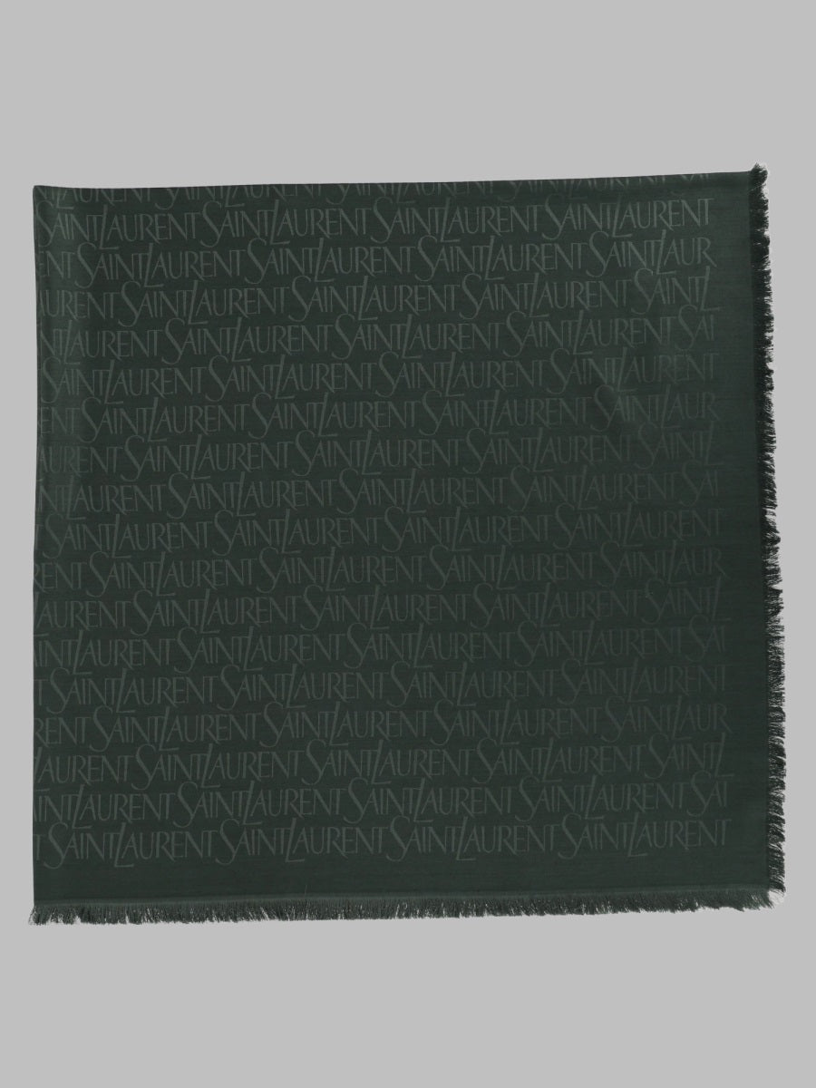 Saint Laurent Women Sciarpa Jacquard In Seta E Lana
