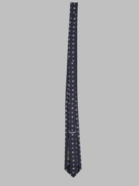 Saint Laurent Men Cravatta In Jacquard Di Seta