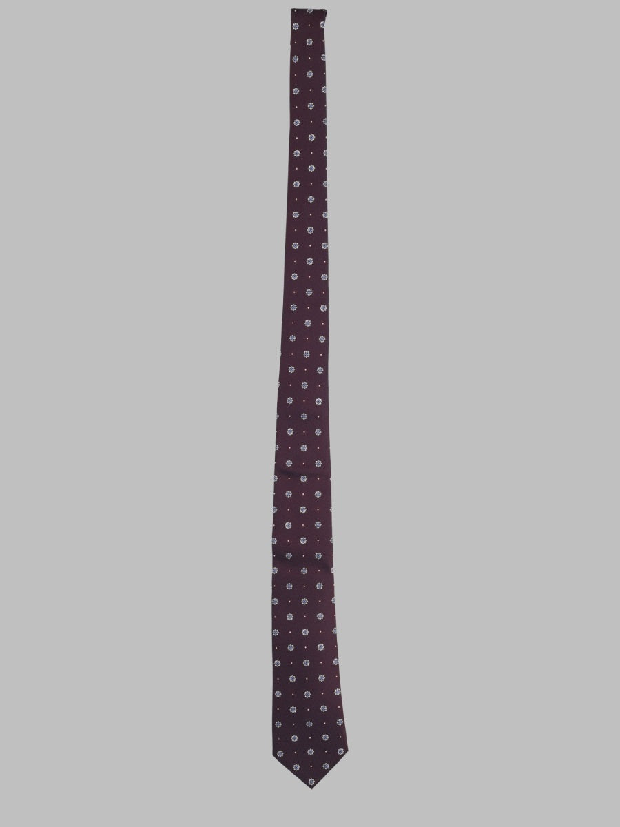Saint Laurent Men Cravatta In Jacquard Di Seta