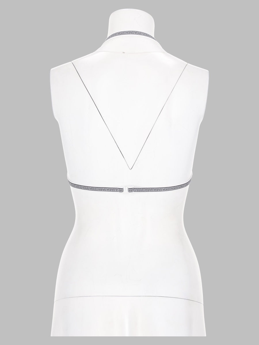 Versace Women Top Bikini Con Greca