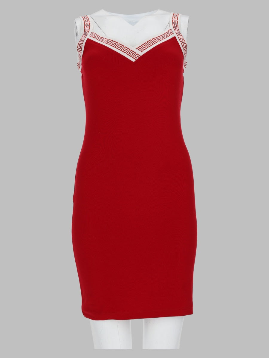 Versace Women Abito Con Motivo Jacquard