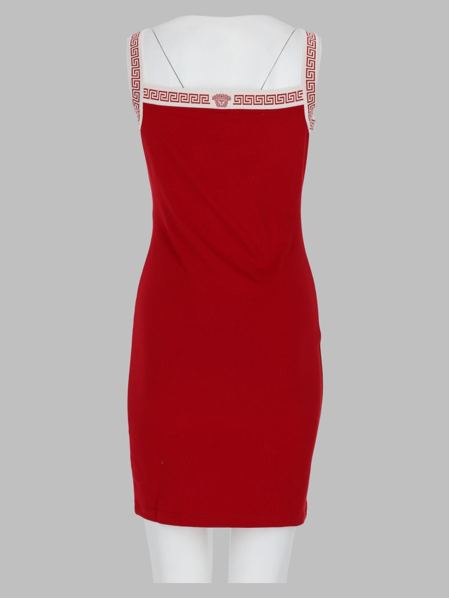 Versace Women Abito Con Motivo Jacquard