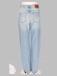 Rotate Women Jeans Dritto In Denim Con Zip