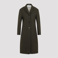Jil Sander Slim Straight Knee-Lenght Coat Women