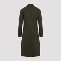 Jil Sander Slim Straight Knee-Lenght Coat Women