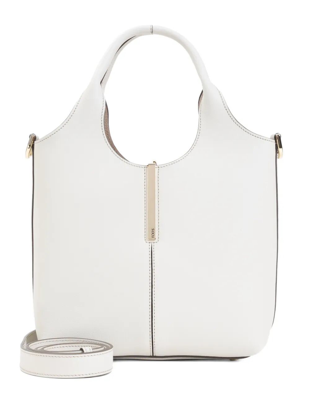 TOD'S Tod's Women Leather Mini Tote Bag With Branded Metal Bar Accessory
