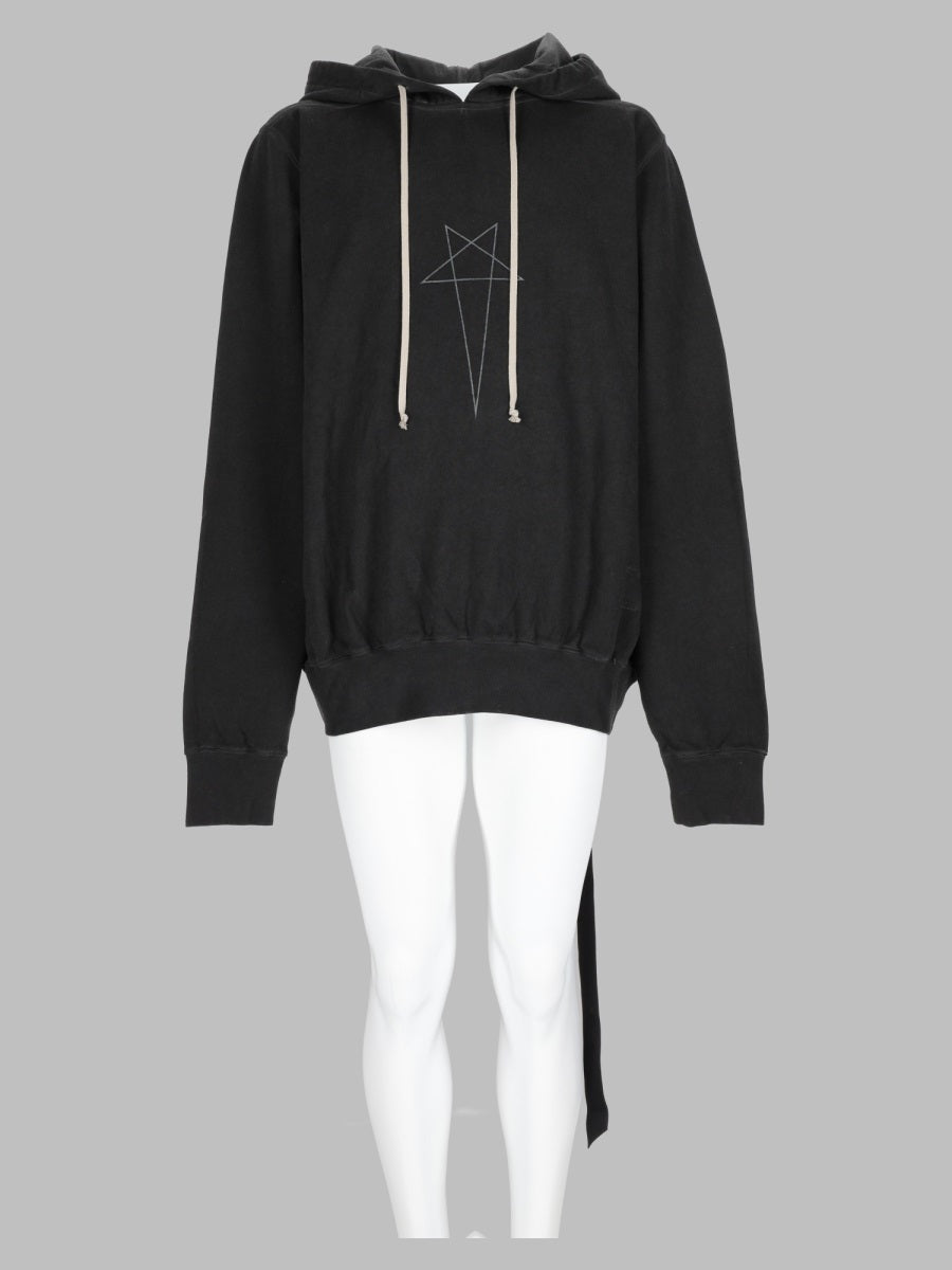 Rick Owens Drkshdw Men Felpa Oversize Con Cappuccio