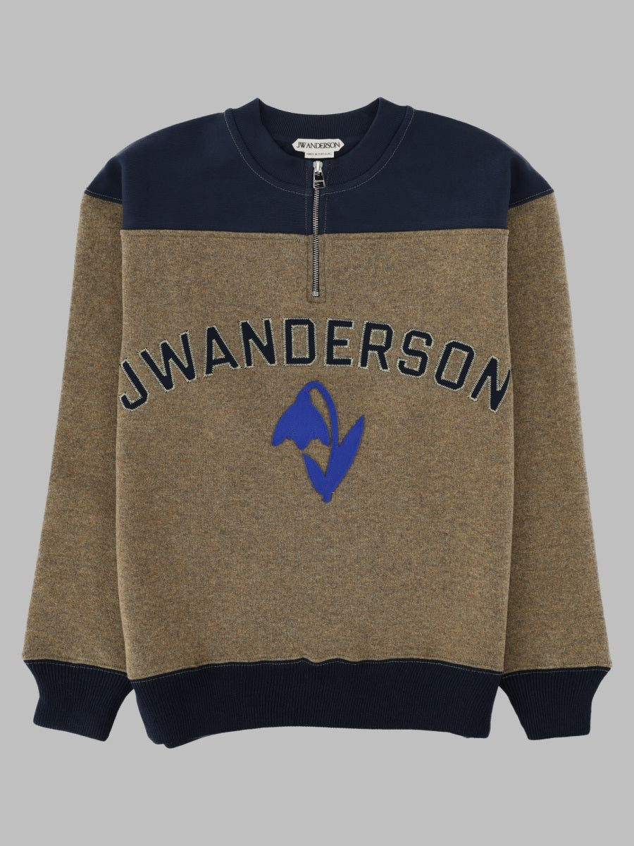 Jw Anderson Men Felpa Con Logo Ricamato