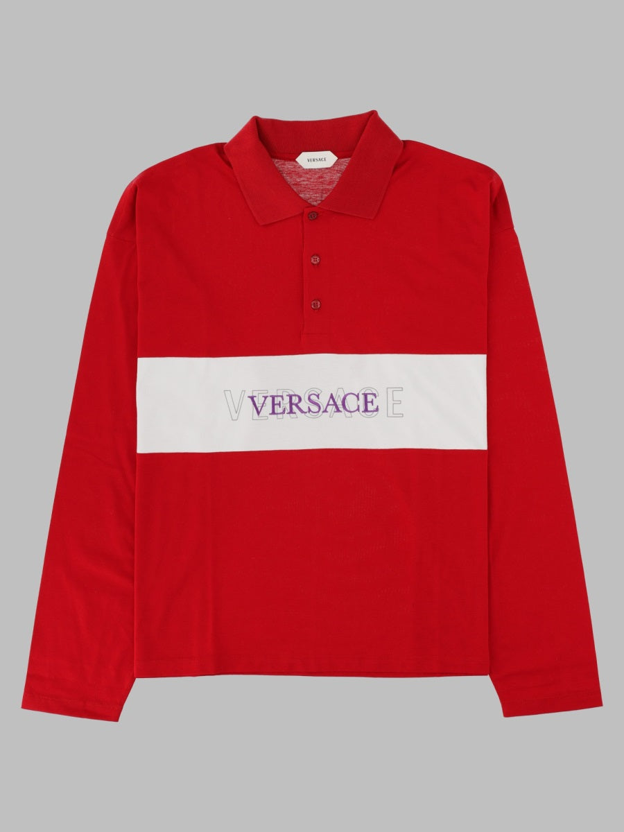 Versace Men Polo Con Logo