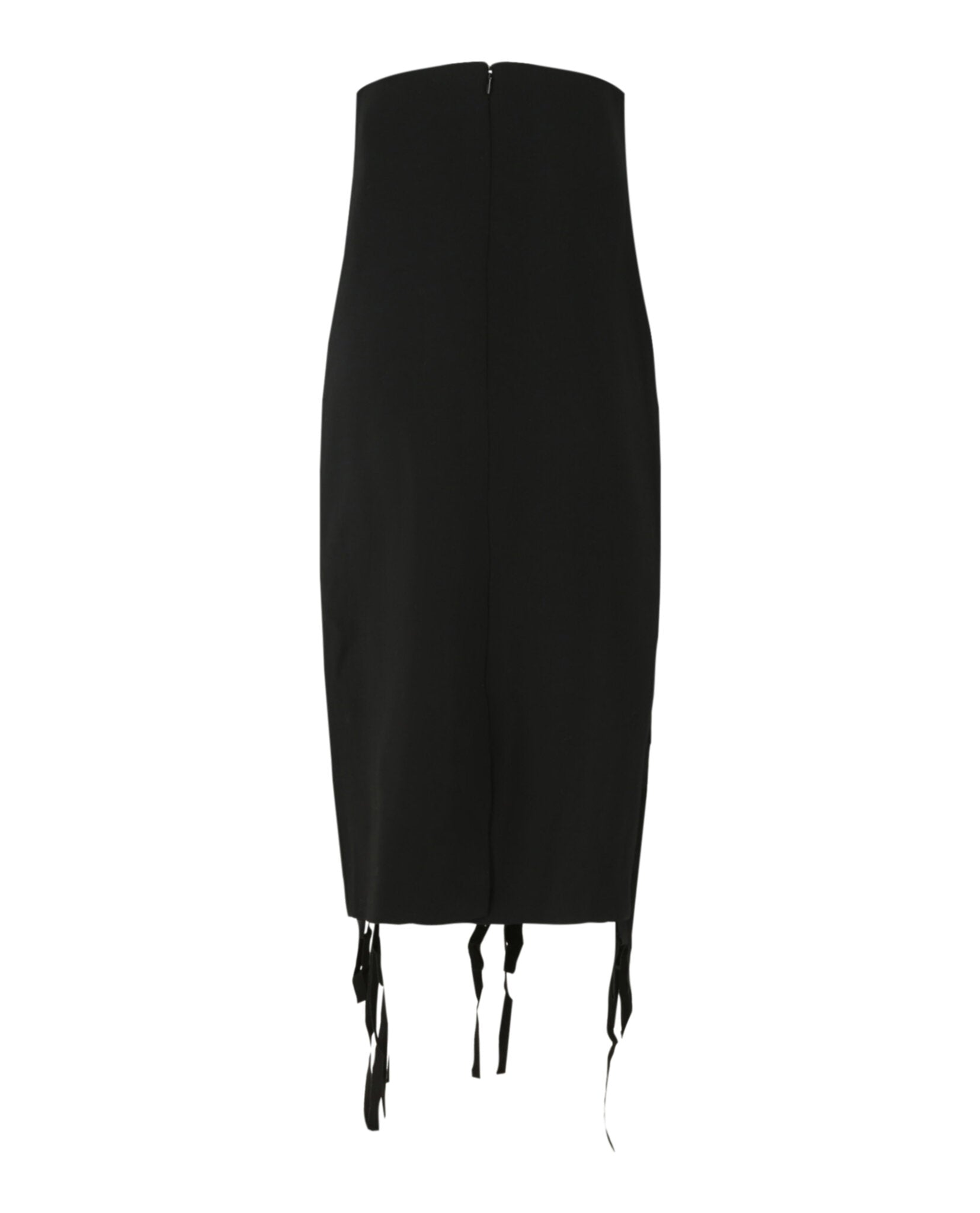 Ferragamo Womens Strapless Tassel Dress