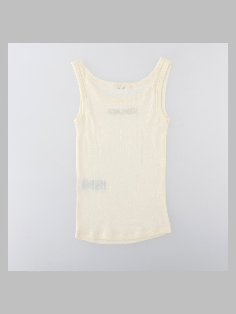 Versace Women Tank Top Con Crystal Logo