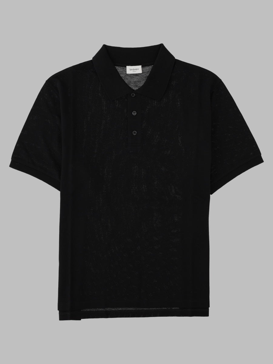 Saint Laurent Men Polo Cassandre In Cotone