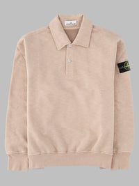 Stone Island Men Felpa Oversize Con Colletto Polo