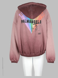 Palm Angels Men Felpa Con Logo E Cappuccio