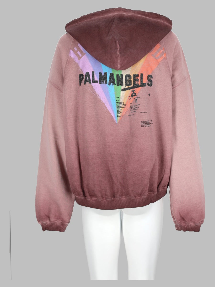 Palm Angels Men Felpa Con Logo E Cappuccio