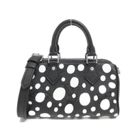 Louis Vuitton Nano Speedy Black Leather Handbag (Pre-Owned) OS Black