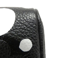 Louis Vuitton Nano Speedy Black Leather Handbag (Pre-Owned)