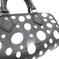 Louis Vuitton Nano Speedy Black Leather Handbag (Pre-Owned)