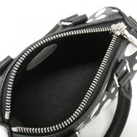 Louis Vuitton Nano Speedy Black Leather Handbag (Pre-Owned)