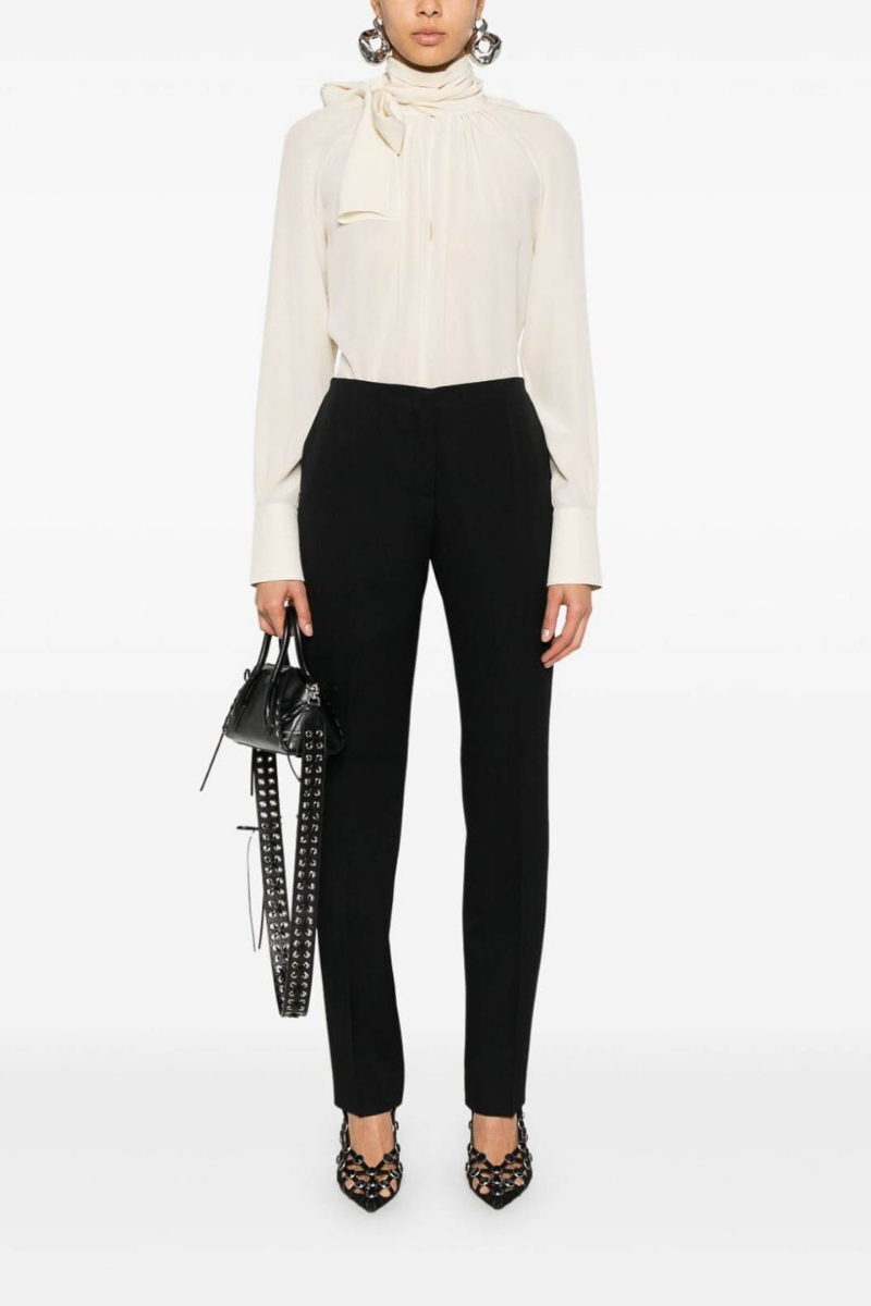 Givenchy Blouse With Knot Collar_Eggshell