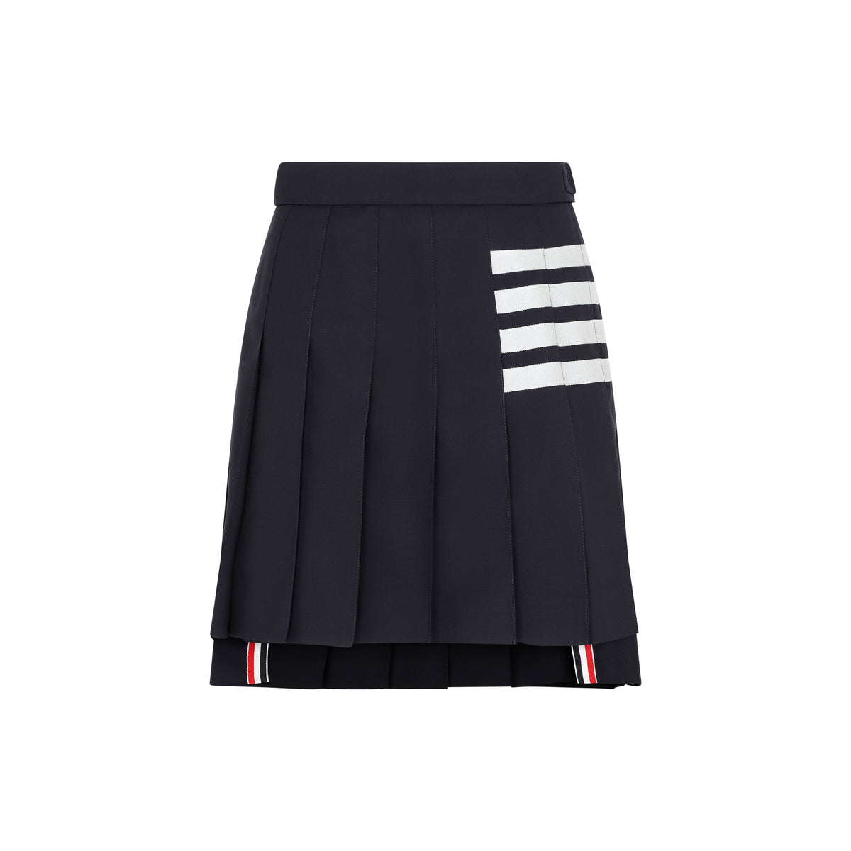 Thom Browne 4-Bar Pleated Miniskirt Women
