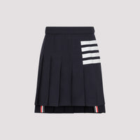 Thom Browne 4-Bar Pleated Miniskirt Women