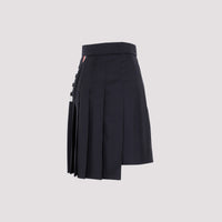 Thom Browne 4-Bar Pleated Miniskirt Women