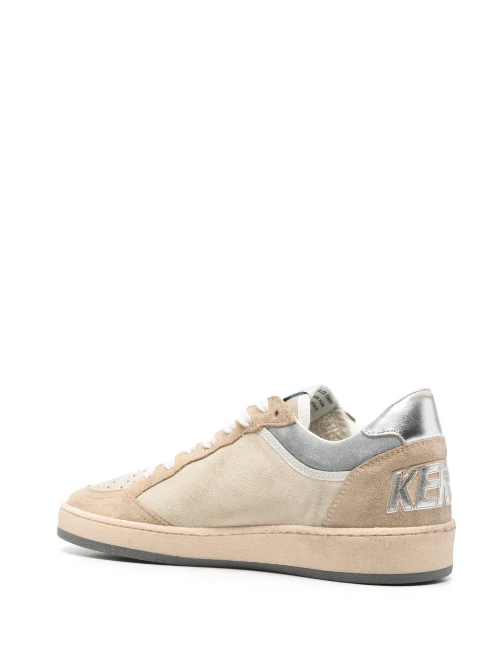 GOLDEN GOOSE Ball Star Two-Tone Suede Sneakers With Laminated Leather Star Women